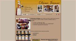 Desktop Screenshot of damejeanne.fr