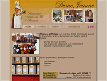 Tablet Screenshot of damejeanne.fr